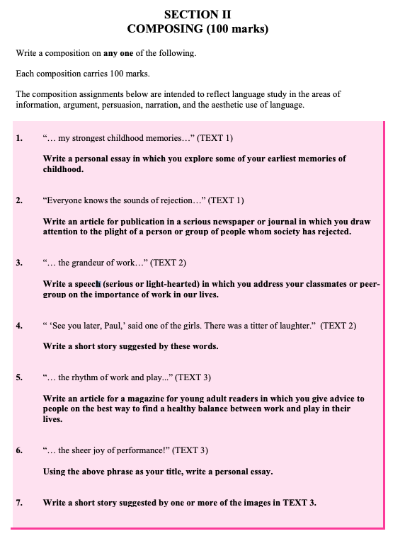 ...-my-strongest-childhood-memories…-(TEXT-1)-Write-a-personal-essay-in-which-you-explore-some-of-your-earliest-memories-of-childhood.-Leaving Cert English-Question 1-2004.png