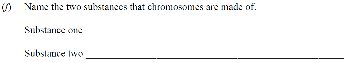 Name-the-two-substances-that-chromosomes-are-made-of-Junior Cycle Science-Question f-2012.png