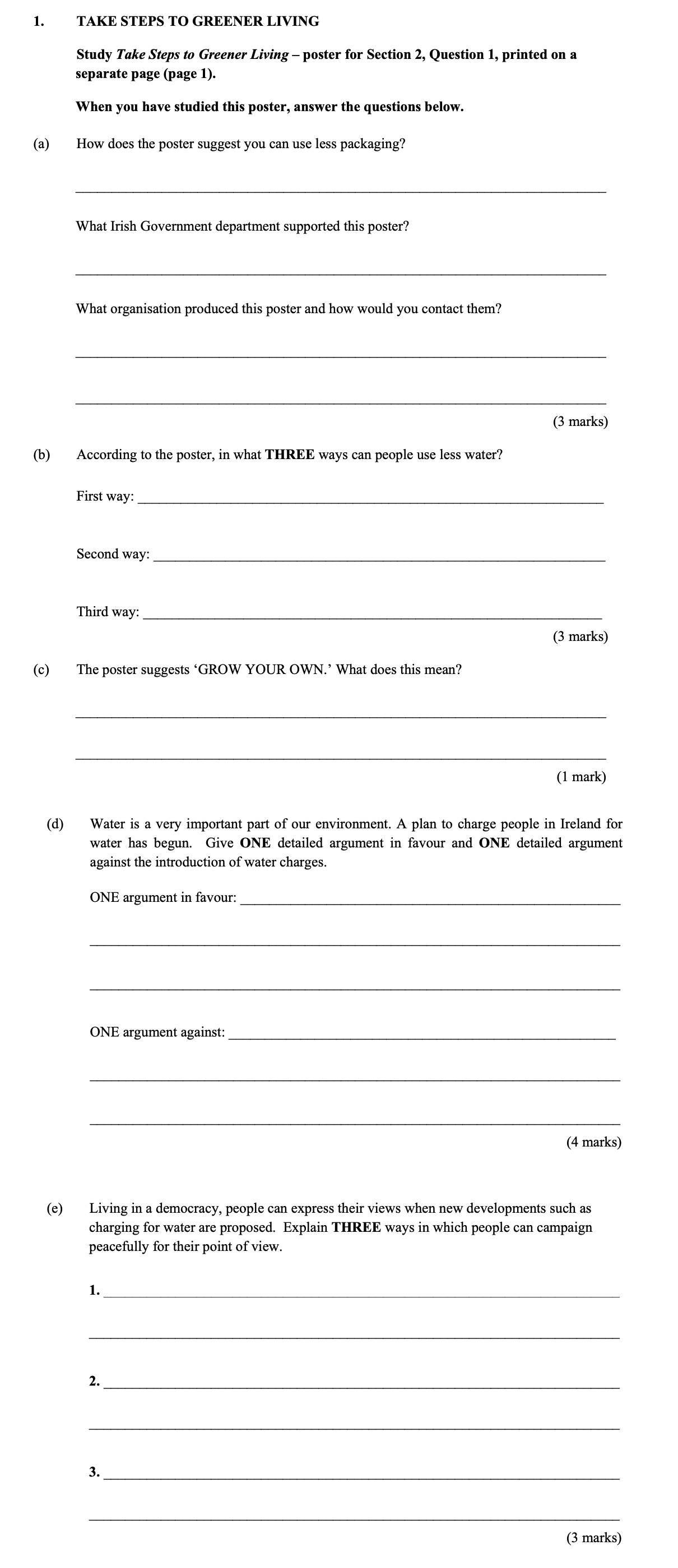 TAKE-STEPS-TO-GREENER-LIVING--Study-Take-Steps-to-Greener-Living---poster-for-Section-2,-Question-1,-printed-on-a-separate-page-(page-1)-Junior Cycle CSPE-Question 1-2015.png