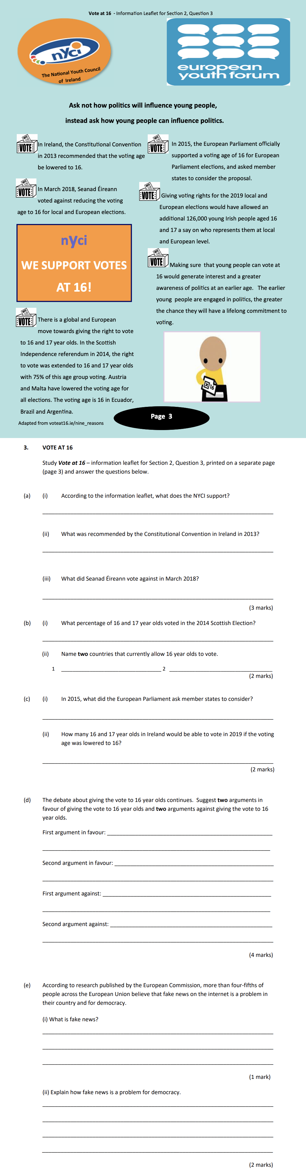 VOTE-AT-16--Study-Vote-at-16-–-information-leaflet-for-Section-2,-Question-3,-printed-on-a-separate-page-(page-3)-and-answer-the-questions-below-Junior Cycle CSPE-Question 3-2019.png