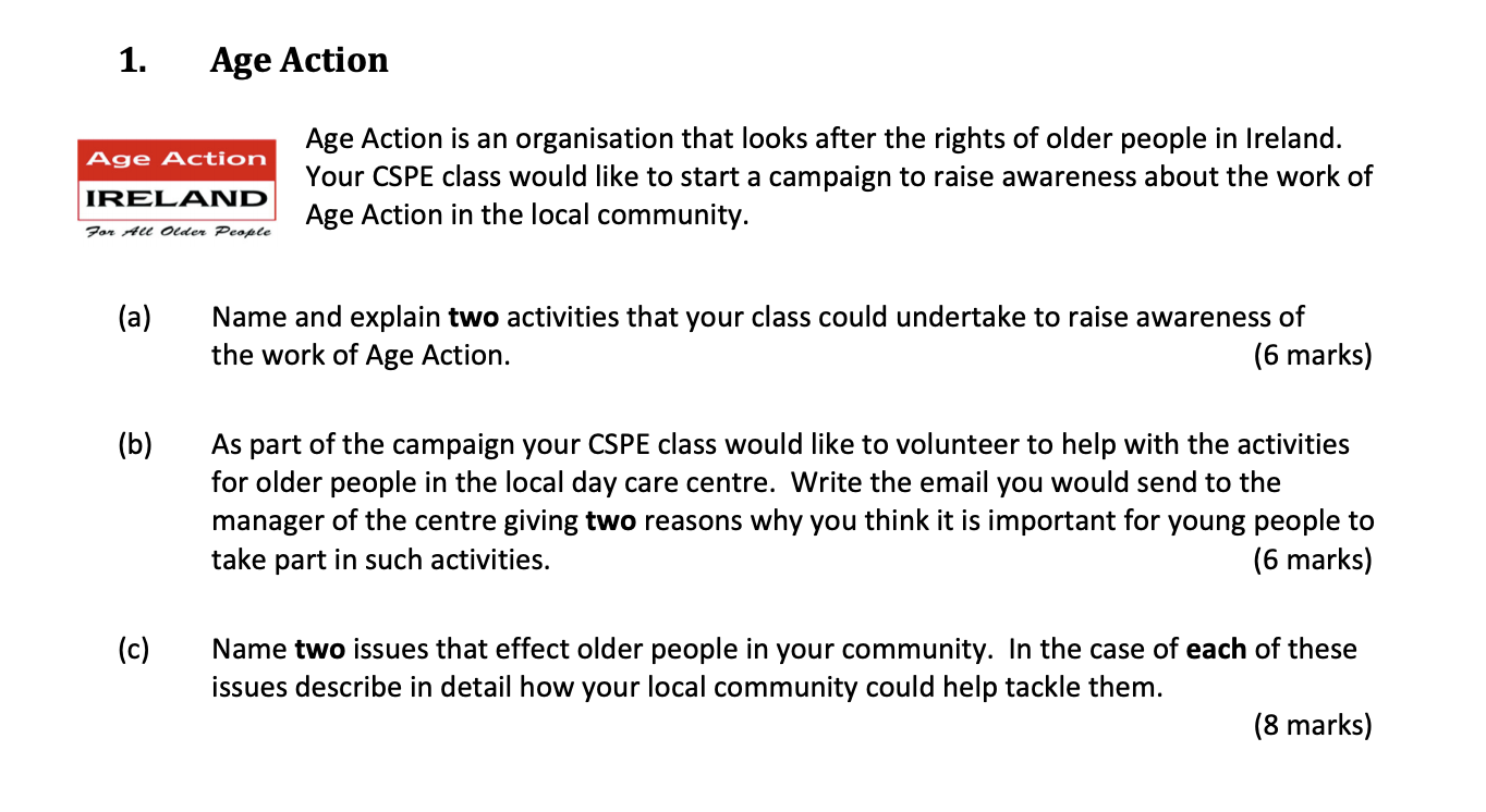 Age-Action-is-an-organisation-that-looks-after-the-rights-of-older-people-in-Ireland-Junior Cycle CSPE-Question 1-2017.png