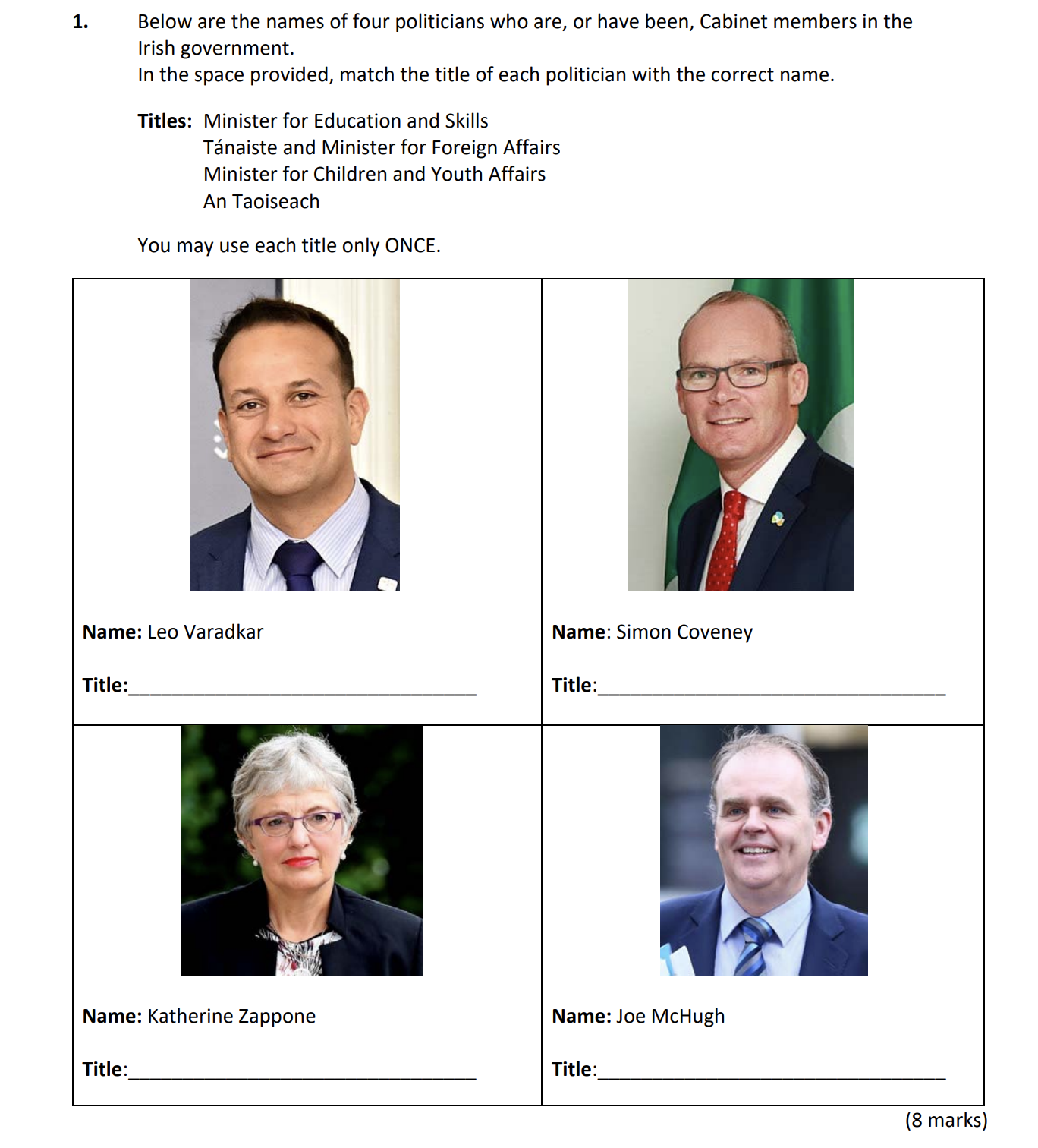 Below-are-the-names-of-four-politicians-who-are,-or-have-been,-Cabinet-members-in-the-Irish-government-Junior Cycle CSPE-Question 1-2019.png
