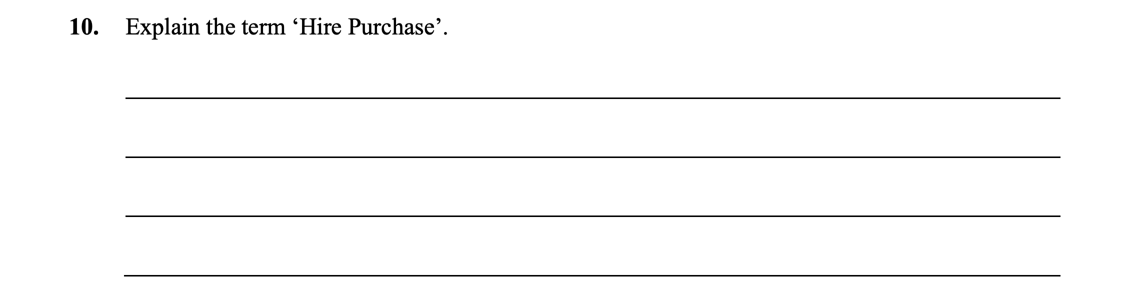 Explain-the-term-‘Hire-Purchase’-Junior Cycle Business Studies-Question 10-2018.png