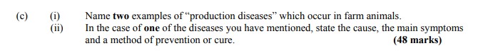 Name-two-examples-of-"production-diseases"-which-occur-in-farm-animals-Leaving Cert Agricultural Science-Question c-2006.png