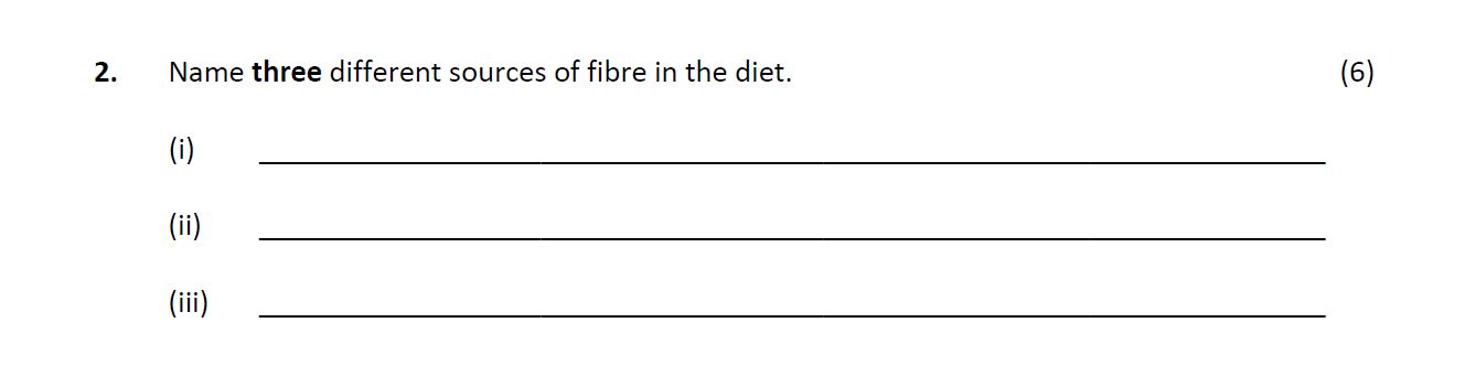 Name-three-different-sources-of-fibre-in-the-diet-Leaving Cert Home Economics-Question 2-2017.png