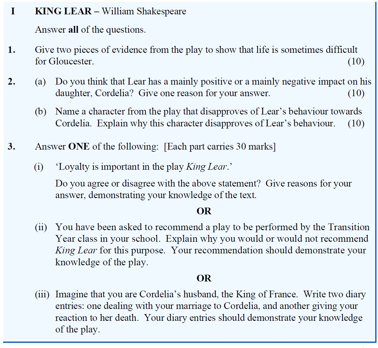 Give-two-pieces-of-evidence-from-the-play-to-show-that-life-is-sometimes-difficult-for-Gloucester-Leaving Cert English-Question 1-2016.png
