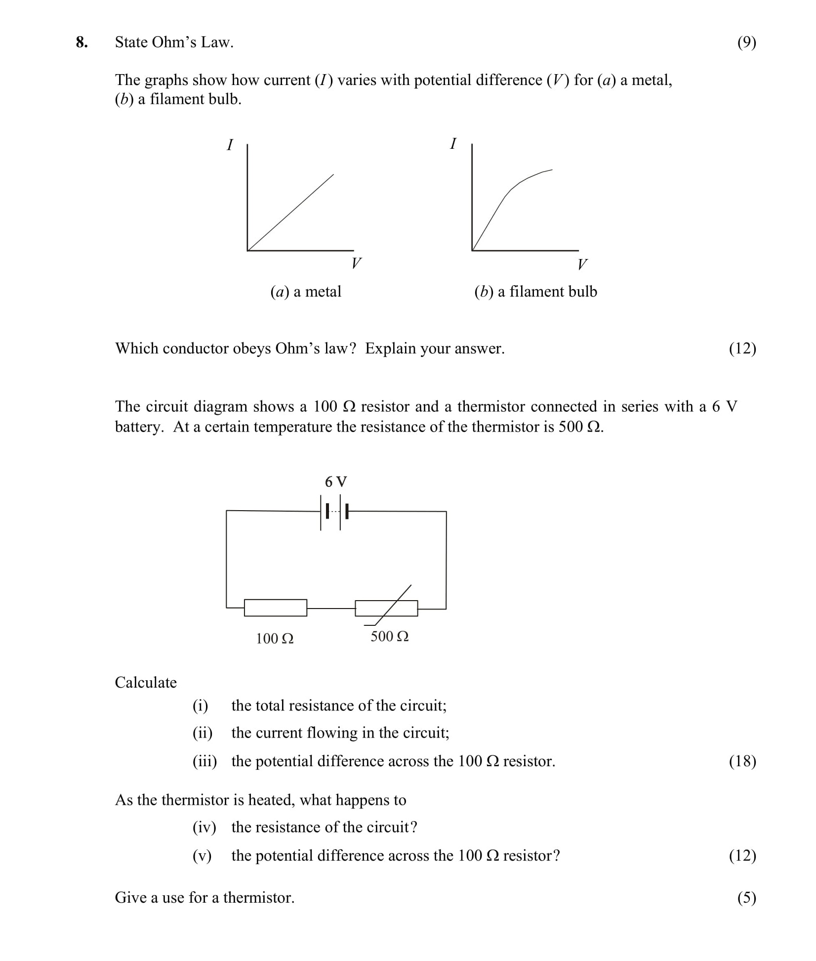 State-Ohm's-Law-Leaving Cert Physics-Question 8-2005.png