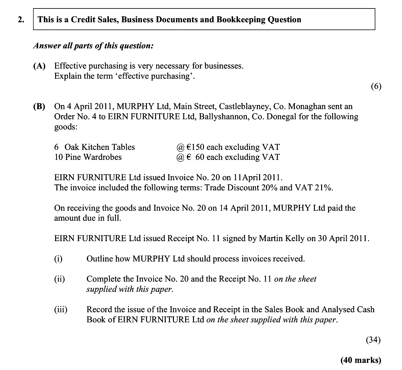 Effective-purchasing-is-very-necessary-for-businesses-Junior Cycle Business Studies-Question 2-2011.png