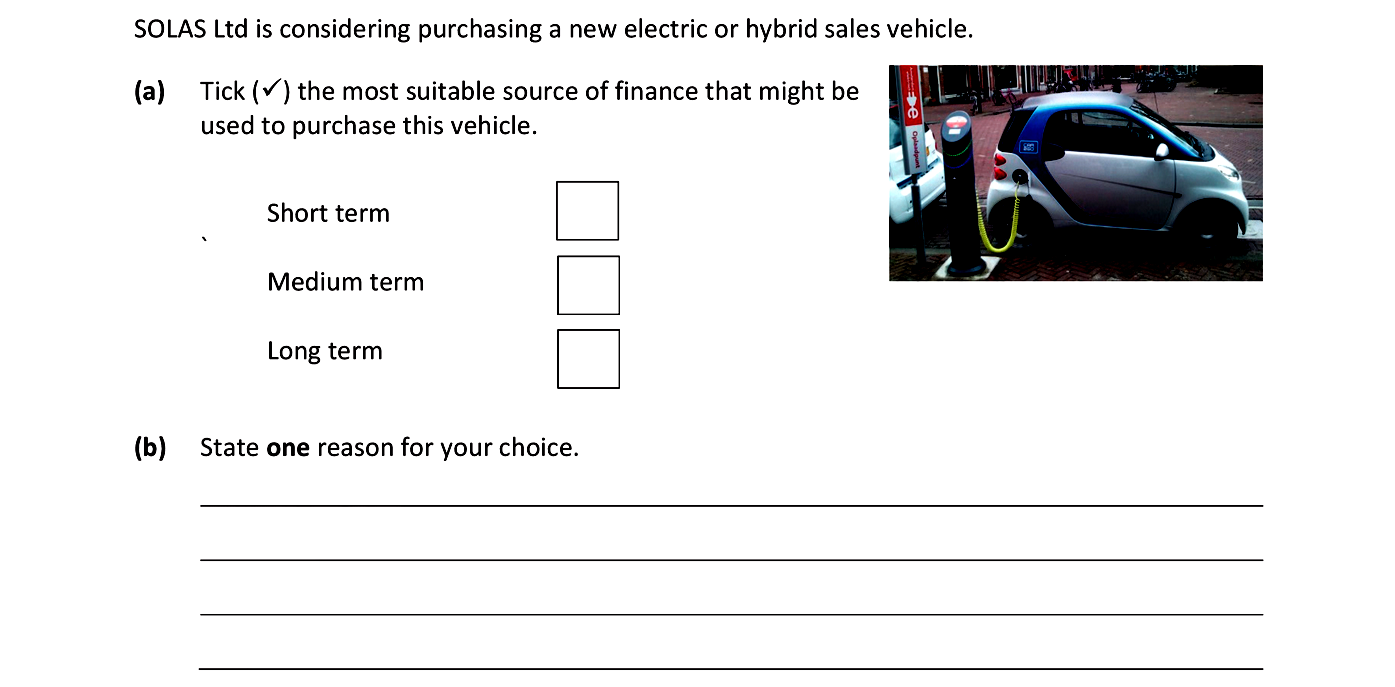 SOLAS-Ltd-is-considering-purchasing-a-new-electric-or-hybrid-sales-vehicle-Junior Cycle Business Studies-Question 9-2019.png