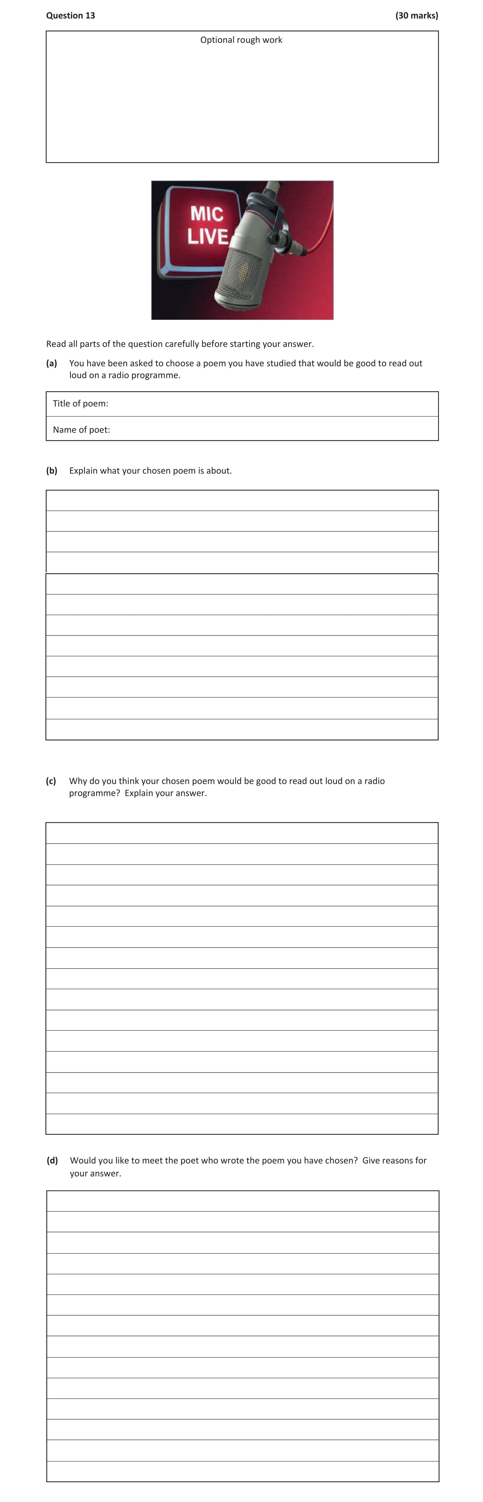 You-have-been-asked-to-choose-a-poem-you-have-studied-that-would-be-good-to-read-out-loud-on-a-radio-programme-Junior Cycle English-Question 13-2019.png