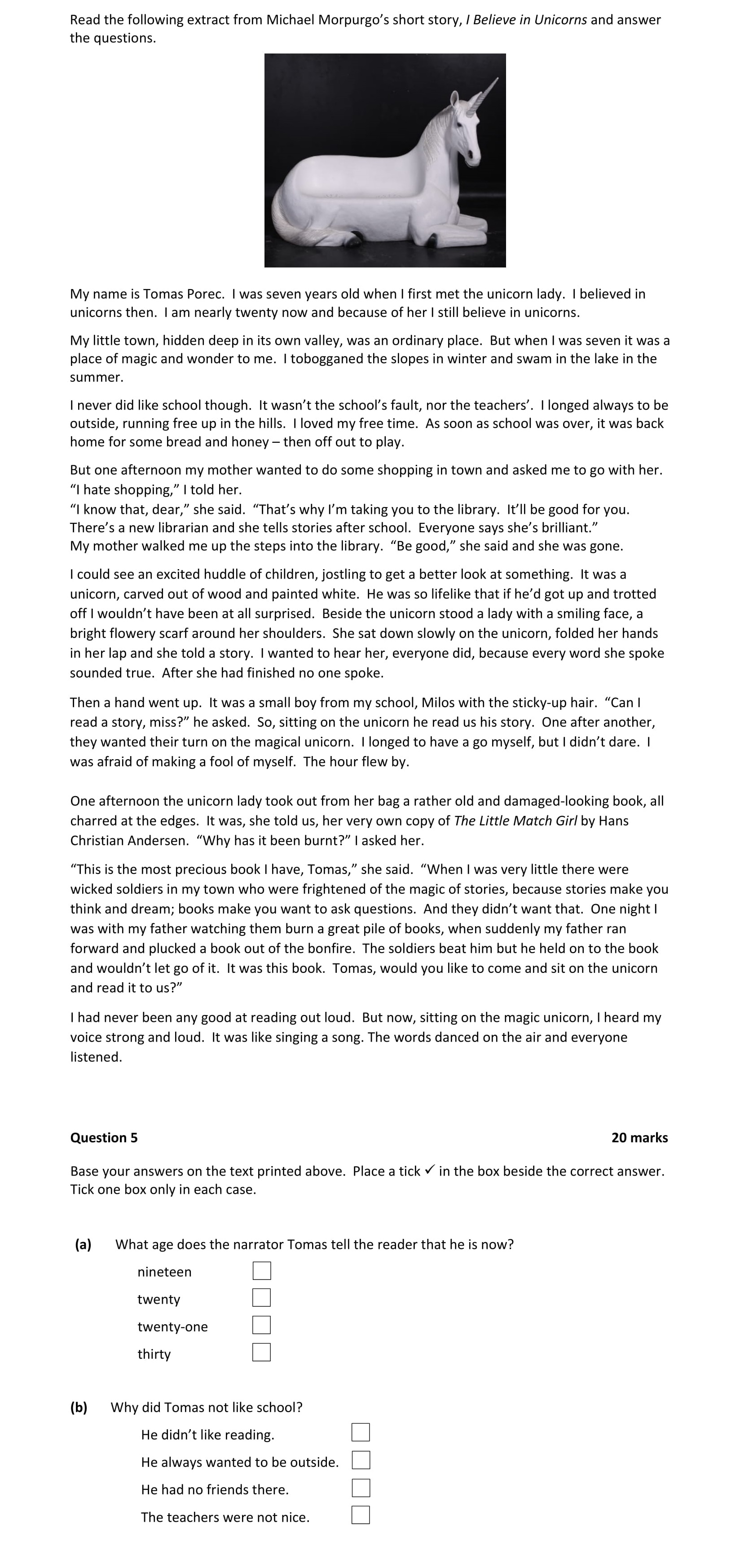Base-your-answers-on-the-text-printed-above-Junior Cycle English-Question 5-2018.png