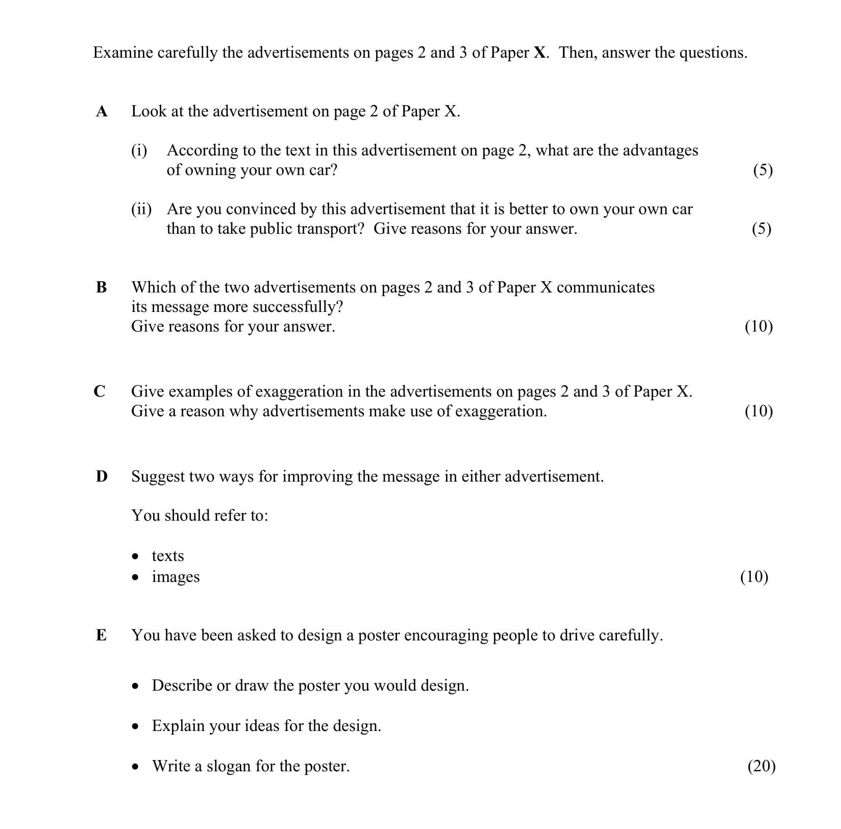 Look-at-the-advertisement-on-page-2-of-Paper-X-Junior Cycle English-Question A-2008.png