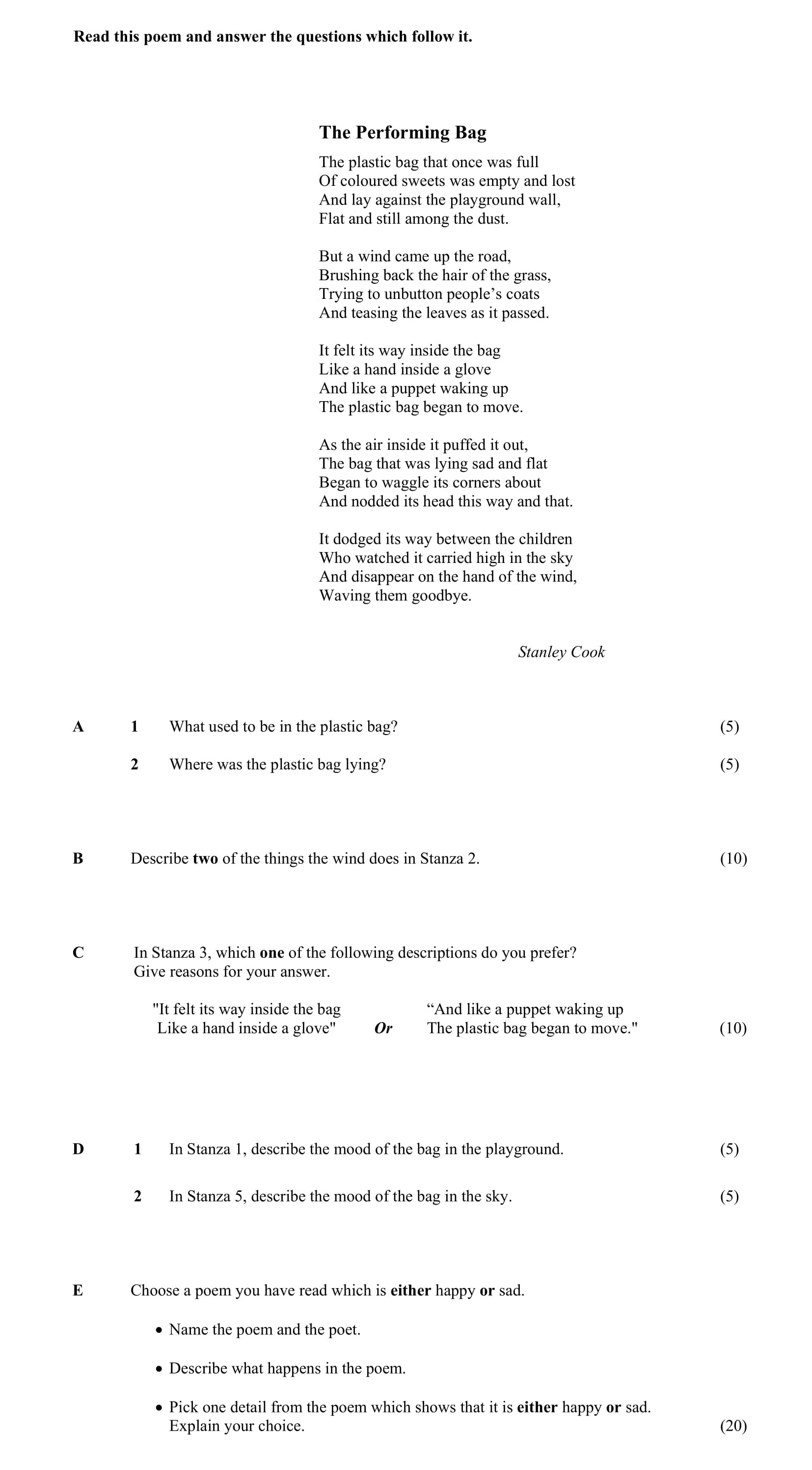 1.-What-used-to-be-in-the-plastic-bag?--The-plastic-bag-once-contained-a-variety-of-coloured-sweets,-which-were-enjoyed-by-children-playing-in-the-area-Junior Cycle English-Question A-2013.png
