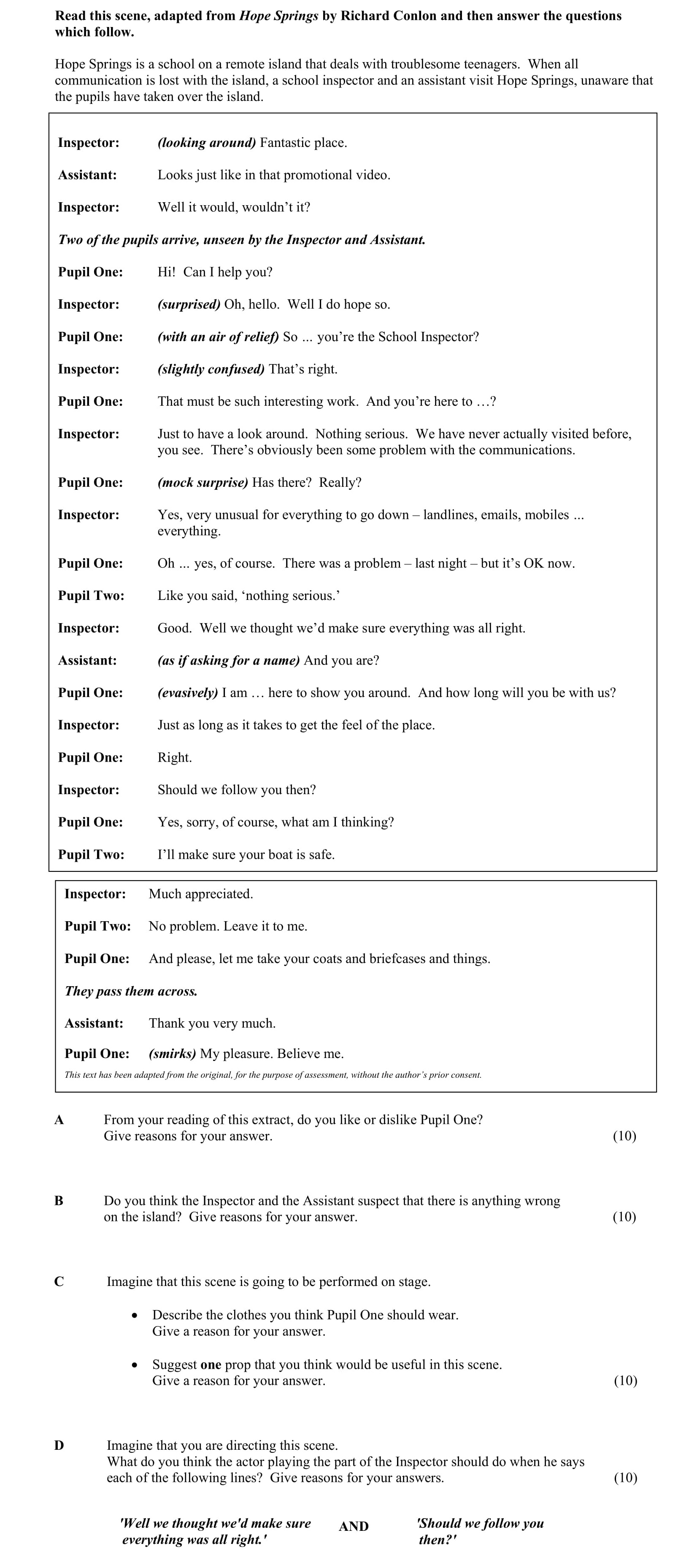 From-your-reading-of-this-extract,-do-you-like-or-dislike-Pupil-One?---Give-reasons-for-your-answer-Junior Cycle English-Question A-2014.png