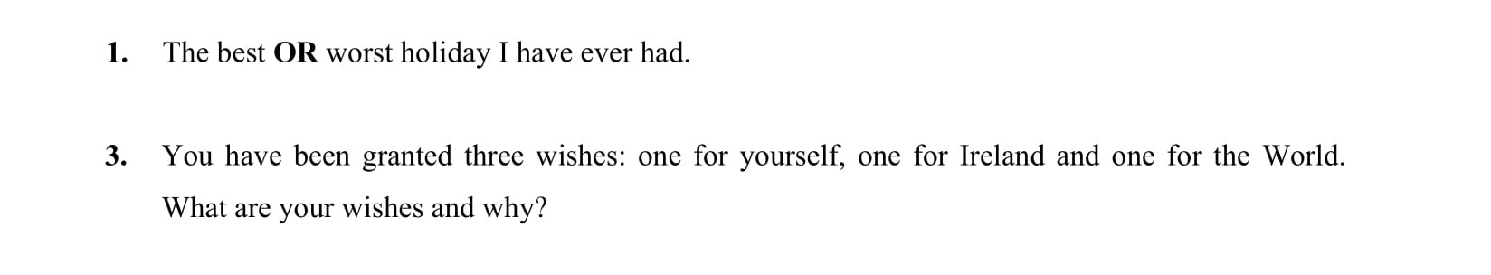The-best-OR-worst-holiday-I-have-ever-had-Junior Cycle English-Question 1-2005.png