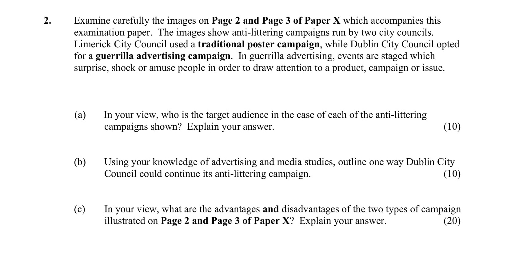 Examine-carefully-the-images-on-Page-2-and-Page-3-of-Paper-X-which-accompanies-this-examination-paper-Junior Cycle English-Question 2-2013.png