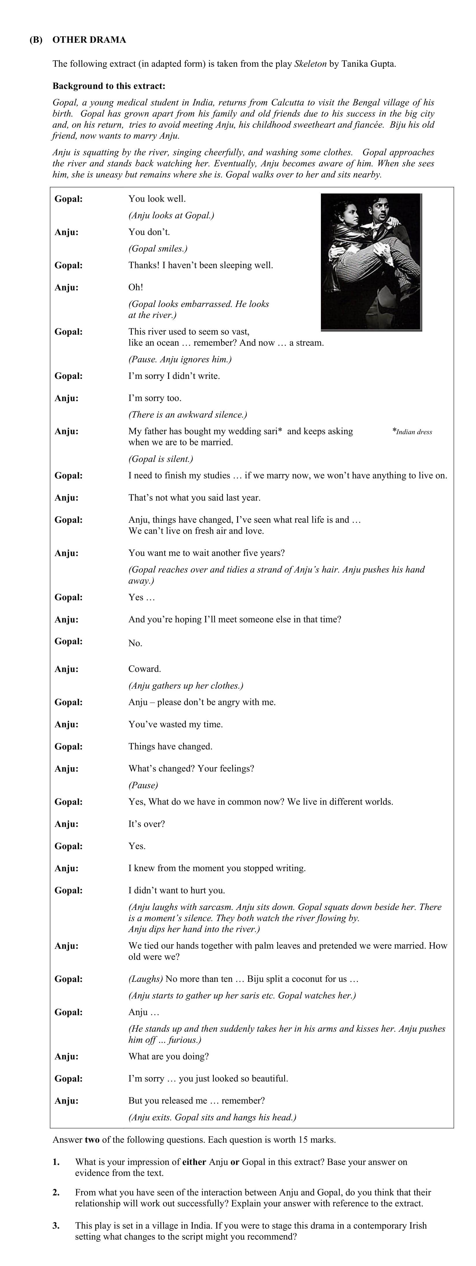 What-is-your-impression-of-either-Anju-or-Gopal-in-this-extract?-Base-your-answer-on-evidence-from-the-text-Junior Cycle English-Question Q1-2008.png