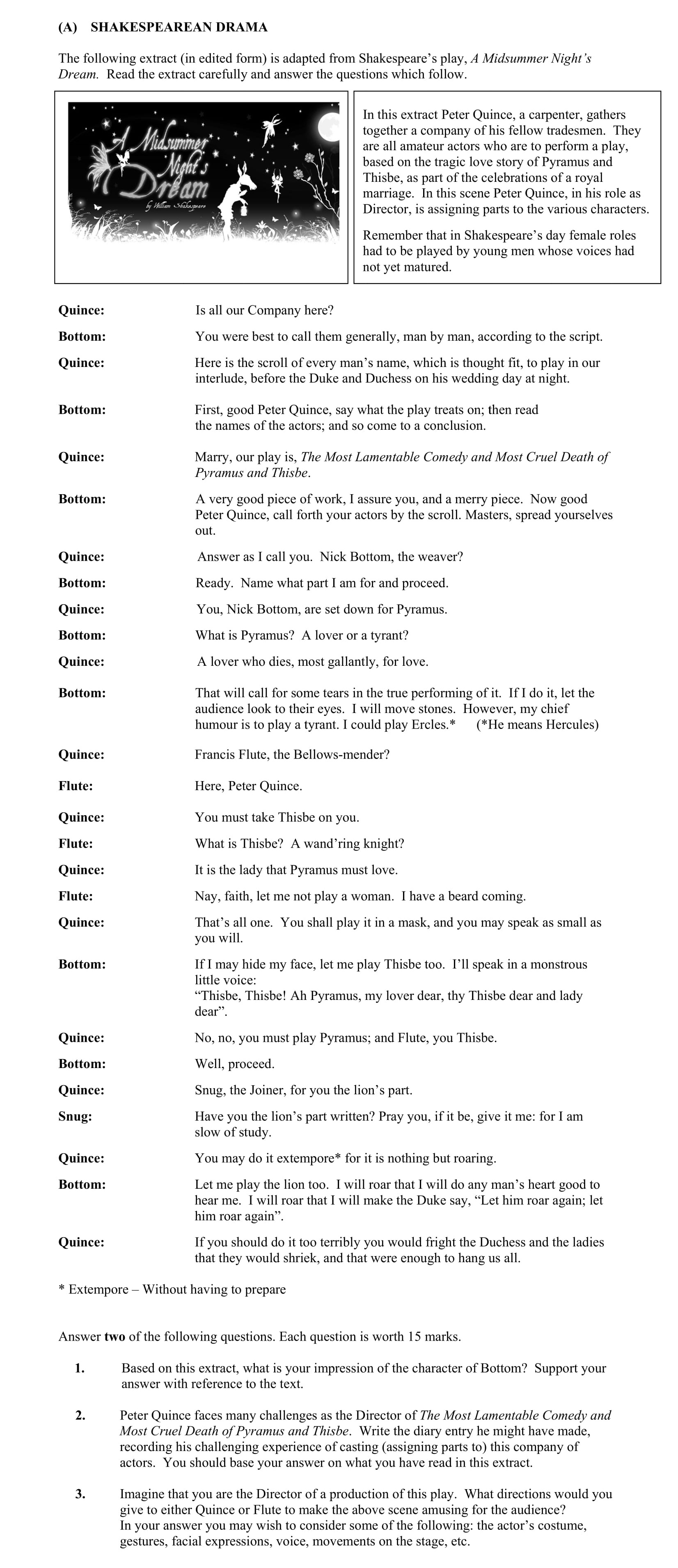Based-on-this-extract,-what-is-your-impression-of-the-character-of-Bottom?---Support-your-answer-with-reference-to-the-text-Junior Cycle English-Question 1-2011.png