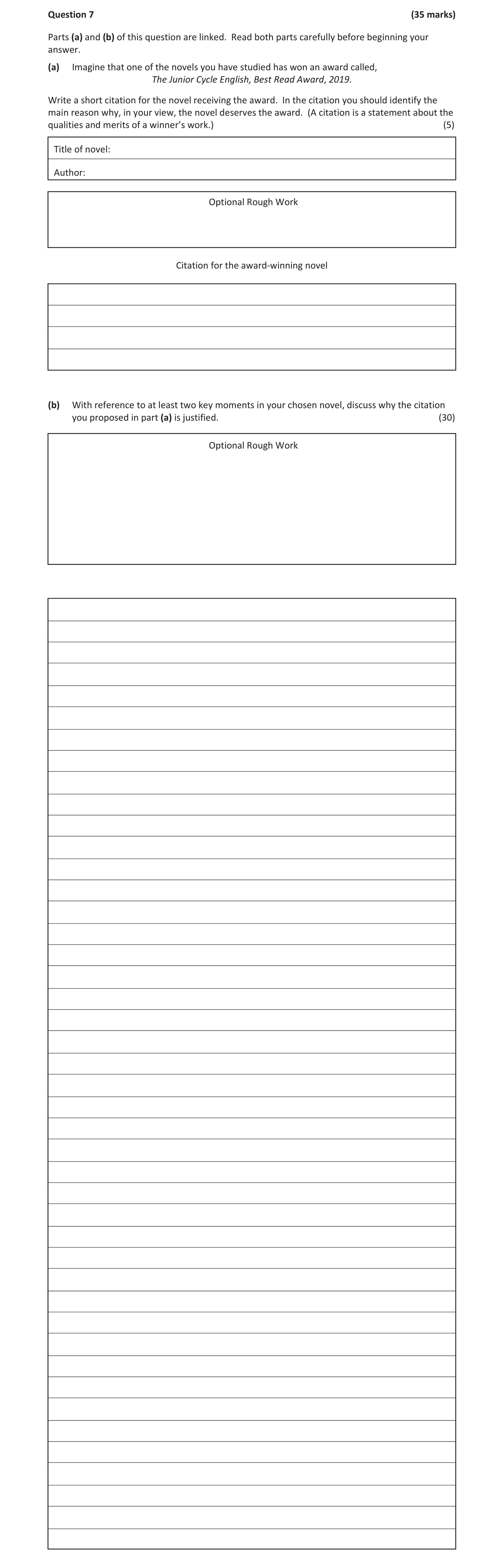 Parts-(a)-and-(b)-of-this-question-are-linked-Junior Cycle English-Question 7-2019.png