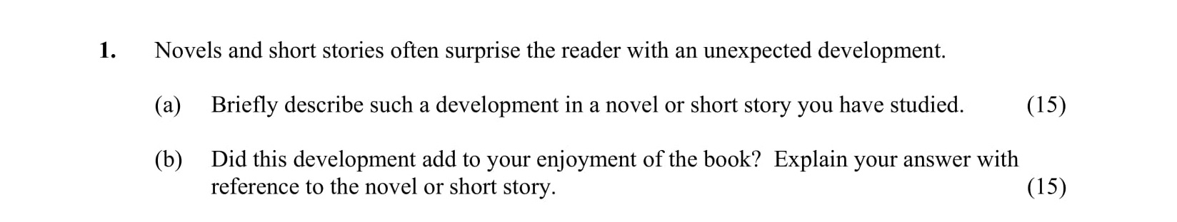 Novels-and-short-stories-often-surprise-the-reader-with-an-unexpected-development-Junior Cycle English-Question 1-210.png