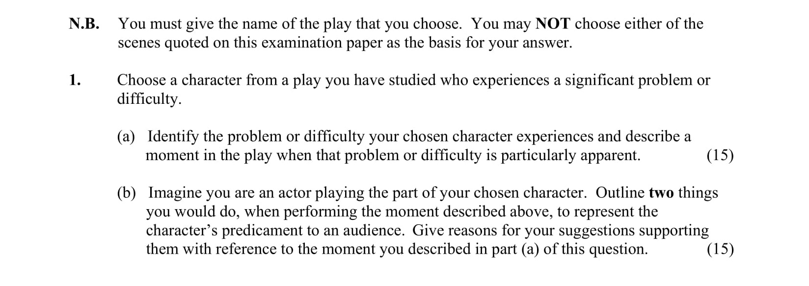 Choose-a-character-from-a-play-you-have-studied-who-experiences-a-significant-problem-or-difficulty-Junior Cycle English-Question 1-2015.png