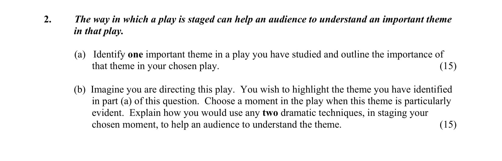 The-way-in-which-a-play-is-staged-can-help-an-audience-to-understand-an-important-theme-in-that-play-Junior Cycle English-Question 2-2015.png