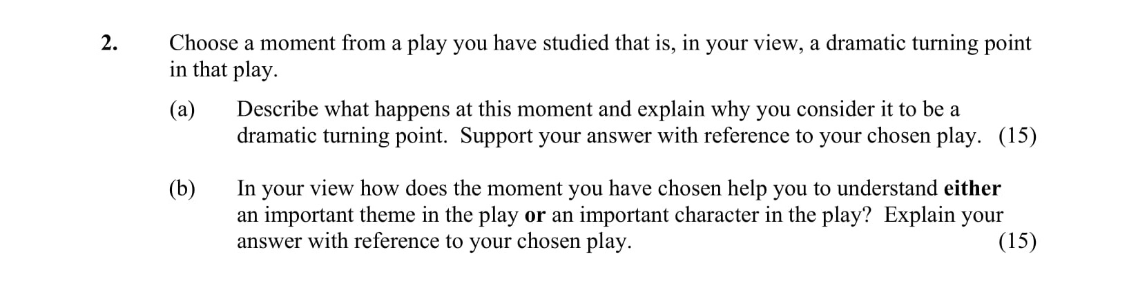 Choose-a-moment-from-a-play-you-have-studied-that-is,-in-your-view,-a-dramatic-turning-point-in-that-play-Junior Cycle English-Question 2-2014.png