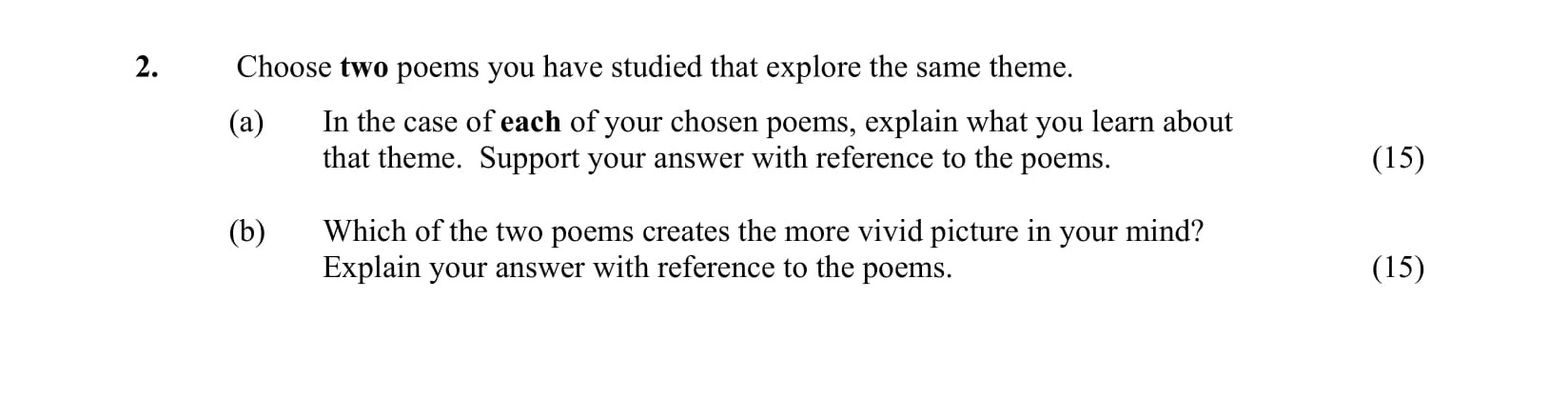 Choose-two-poems-you-have-studied-that-explore-the-same-theme-Junior Cycle English-Question 2-2014.png