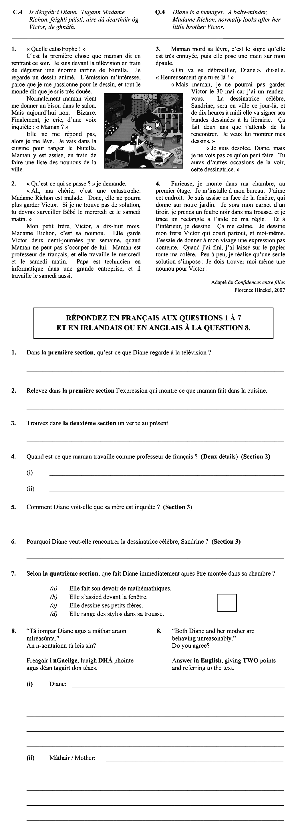 1.-Dans-la-première-section,-qu'est-ce-que-Diane-regarde-à-la-télévision-?--2-Leaving Cert French-Question C.4-2013.png