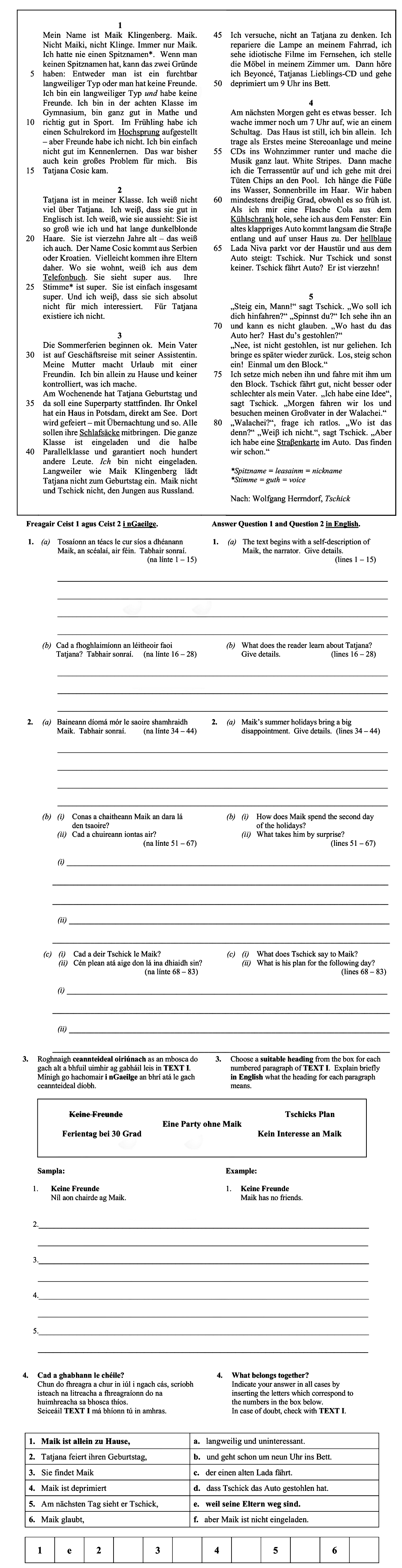 1.-Mein-Name-ist-Maik-Klingenberg-Leaving Cert German-Question 1-2016.png