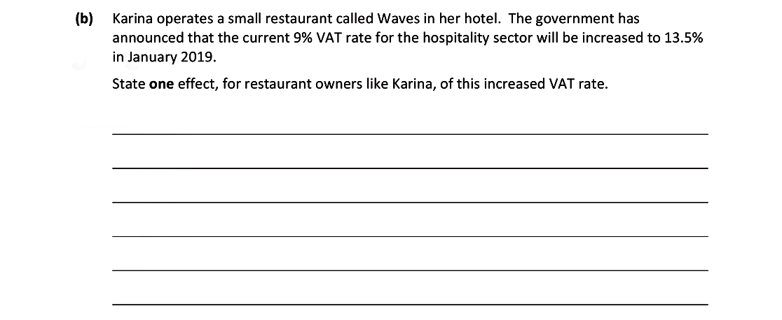 Karina-operates-a-small-restaurant-called-Waves-in-her-hotel-Junior Cycle Business Studies-Question 17-2019.png