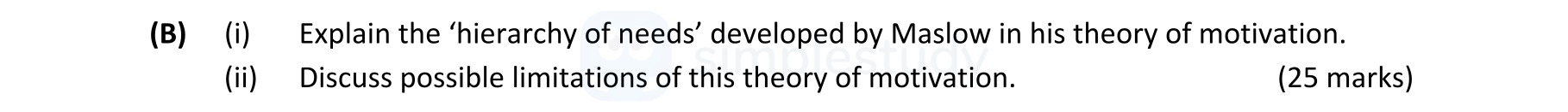 (i)-Explain-the-‘hierarchy-of-needs’-developed-by-Maslow-in-his-theory-of-motivation-Leaving Cert Business-Question 4 (B)-2018.png