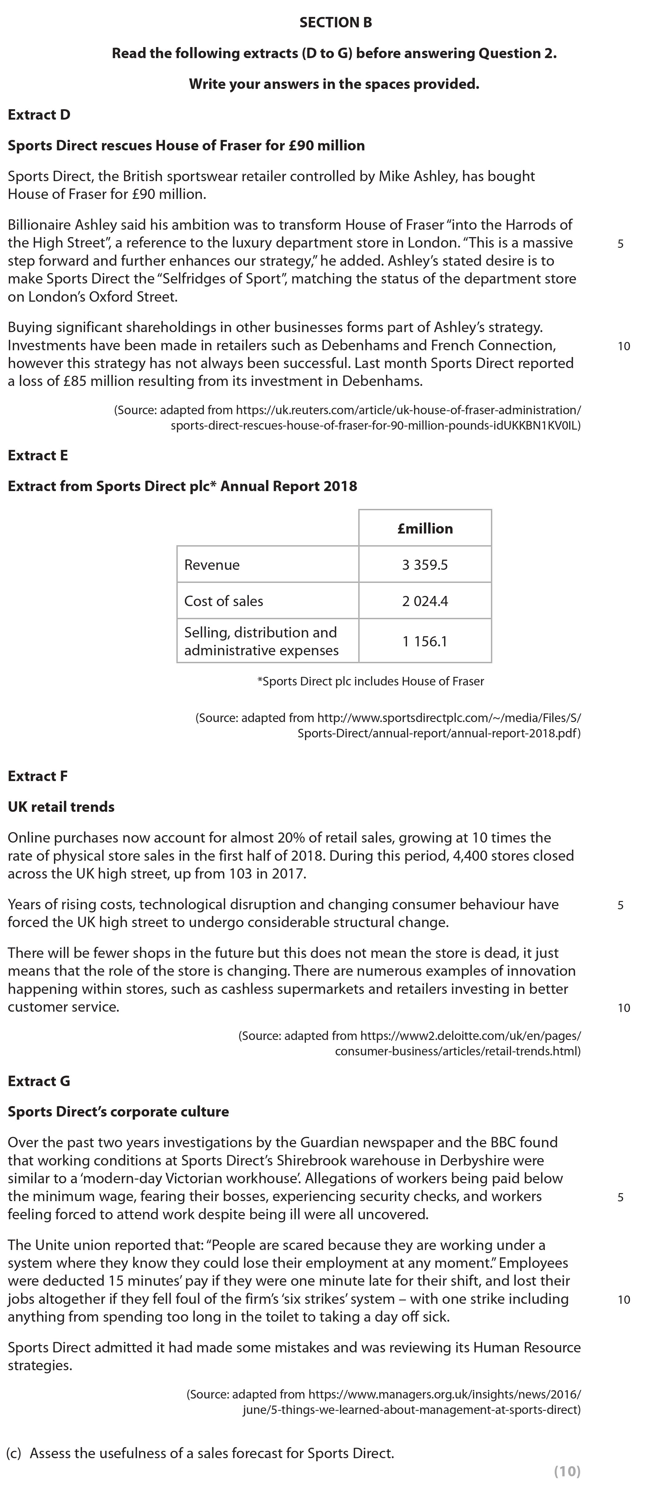 Assess-the-usefulness-of-a-sales-forecast-for-Sports-Direct-Edexcel-A-Level Business-Question 2-2022-Paper 2.png