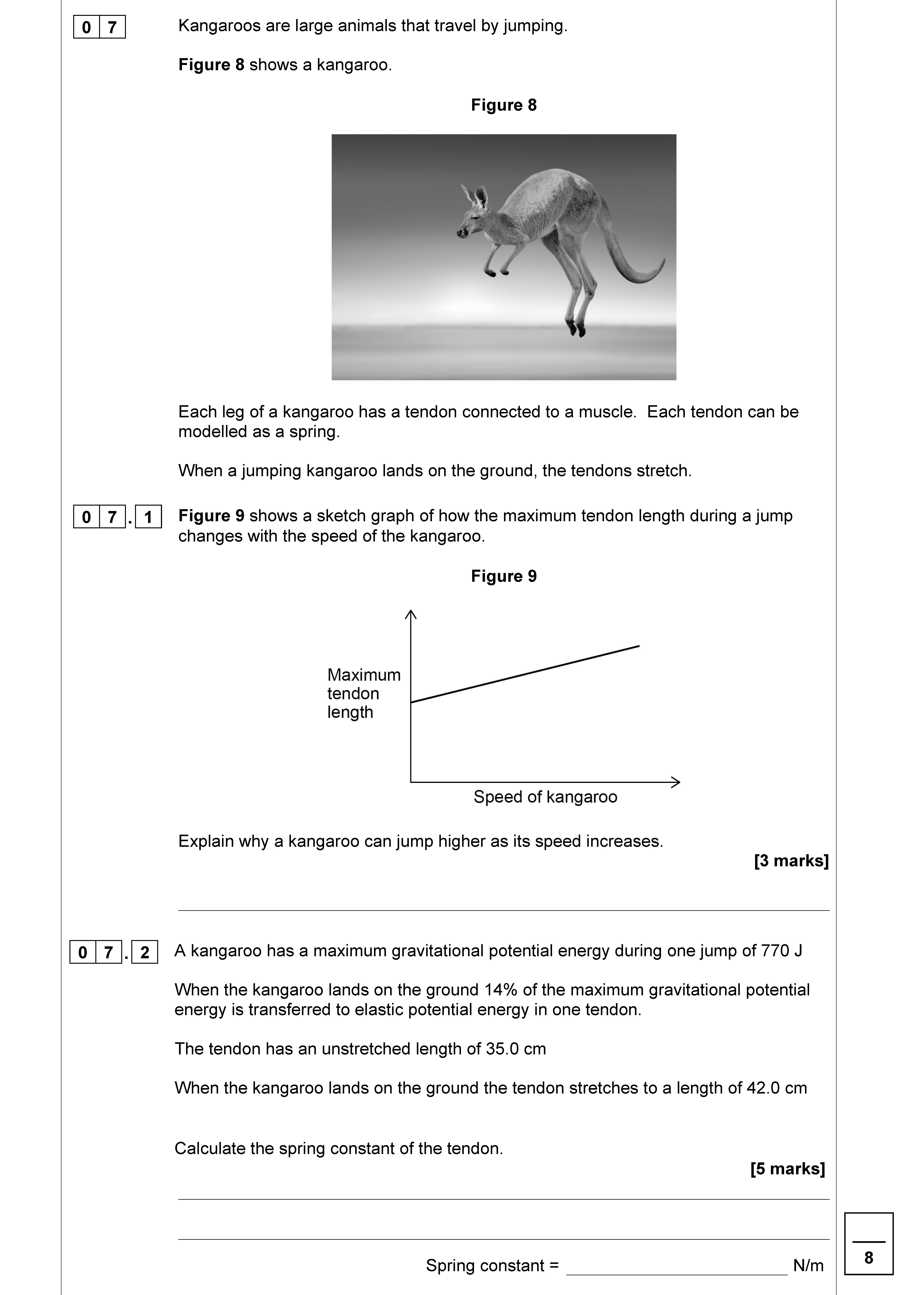 Kangaroos-are-large-animals-that-travel-by-jumping-AQA-GCSE Physics Combined Science-Question 7-2020-Paper 1.png
