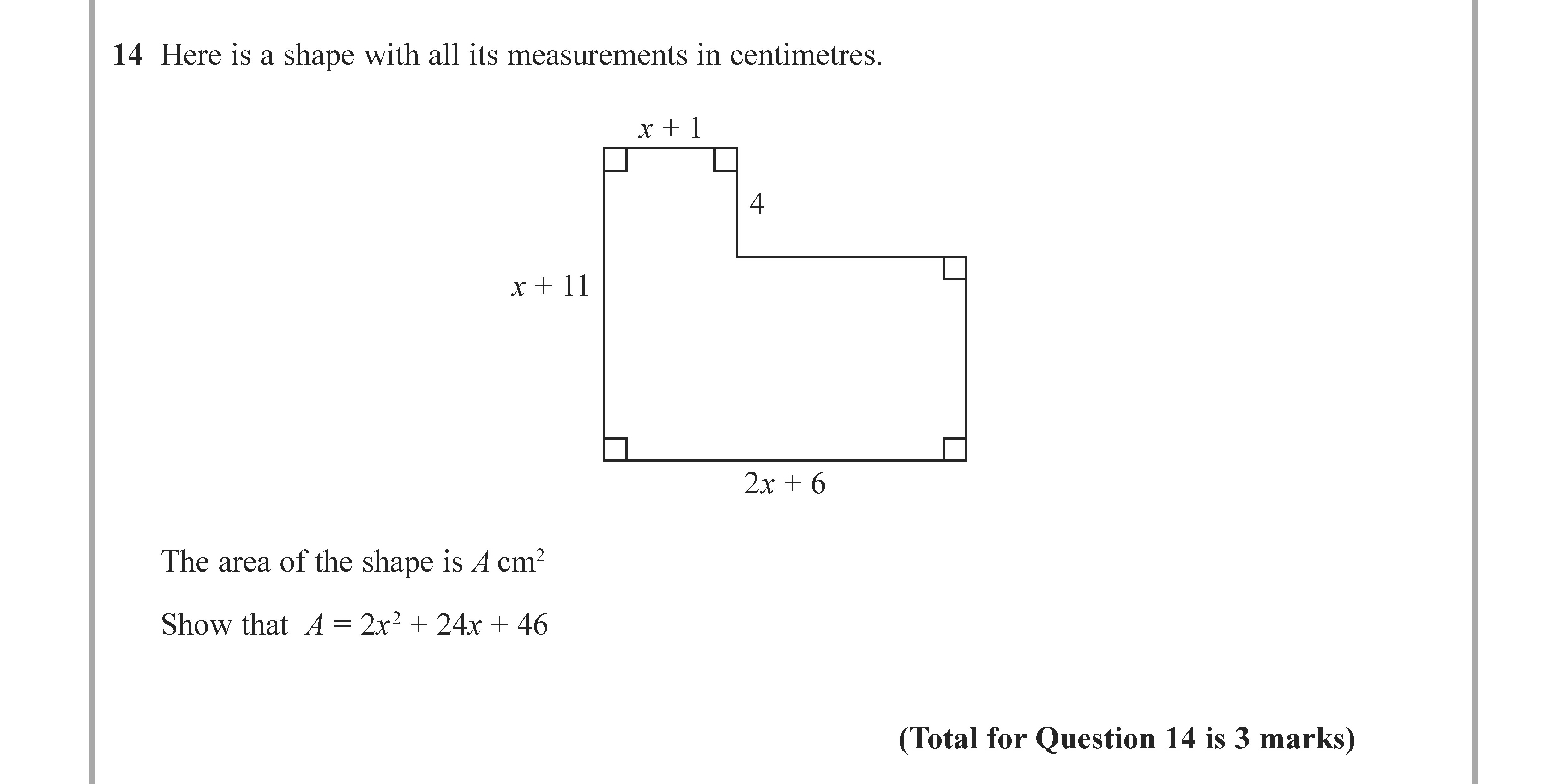 Here-is-a-shape-with-all-its-measurements-in-centimetres-Edexcel-GCSE Maths-Question 17-2021-Paper 1.png