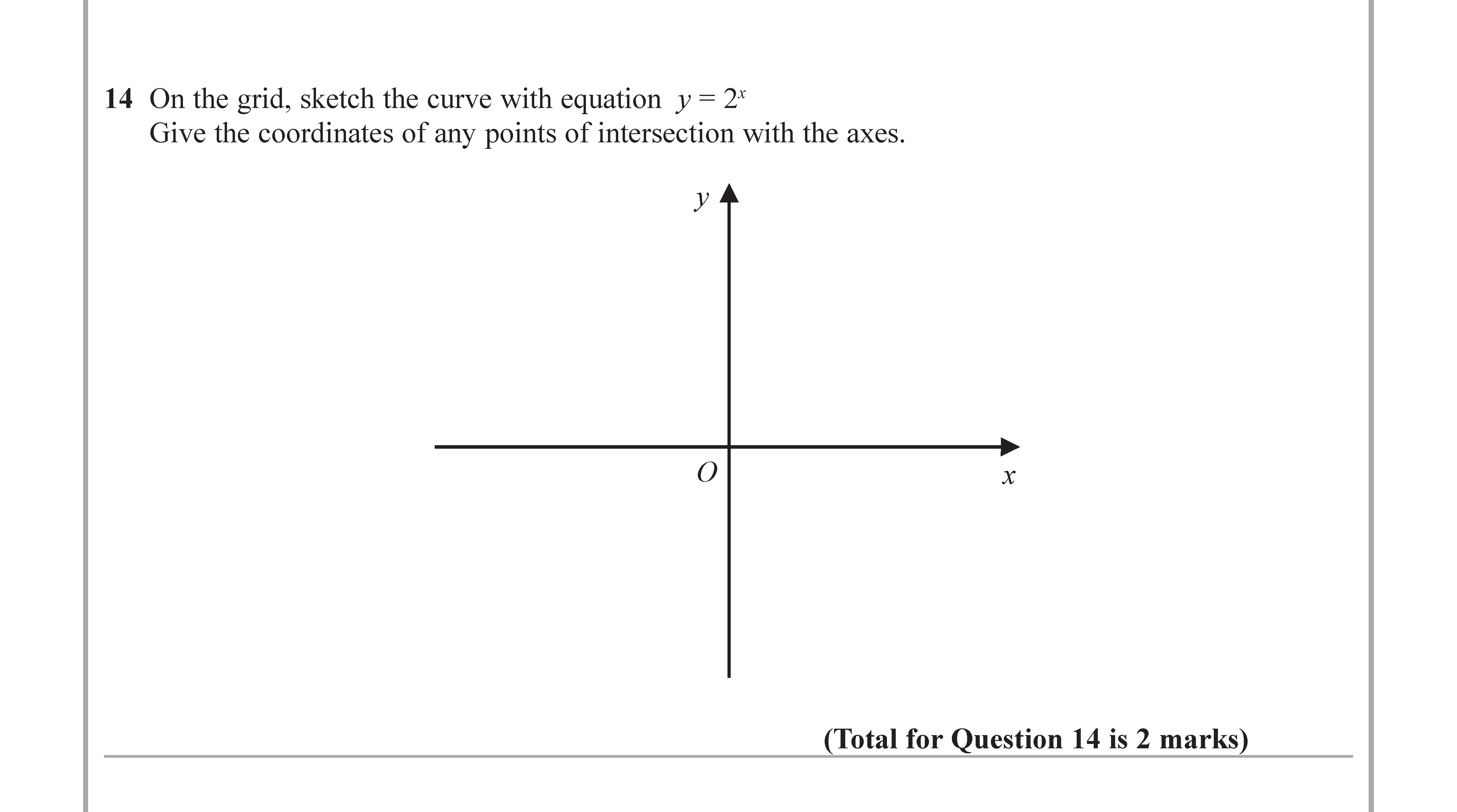 On-the-grid,-sketch-the-curve-with-equation--$y-=-2^x$-Edexcel-GCSE Maths-Question 17-2018-Paper 2.png