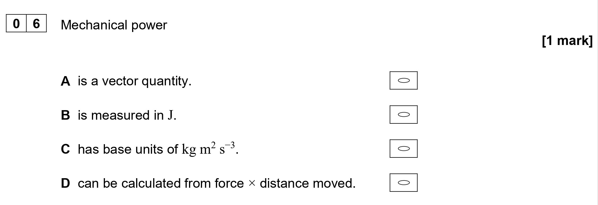 Mechanical-power--A-is-a-vector-quantity-AQA-A-Level Physics-Question 6-2020-Paper 1.png