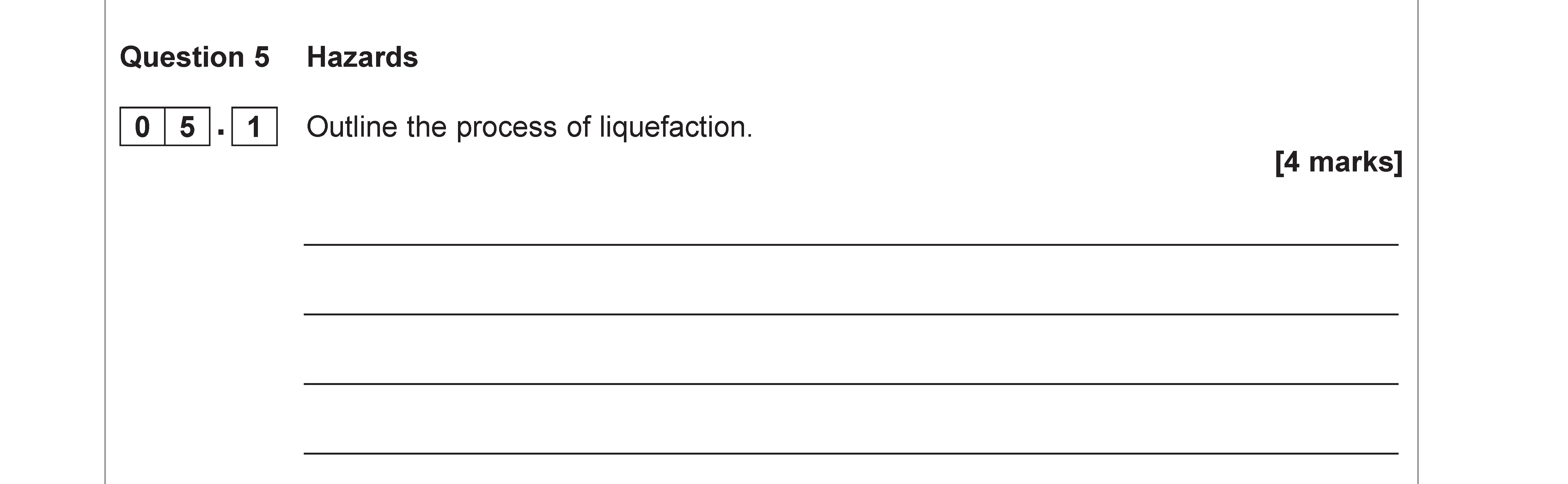 Liquidification Paper A-Level AQA Geography Seismic Hazards: Outline the process of liquefact