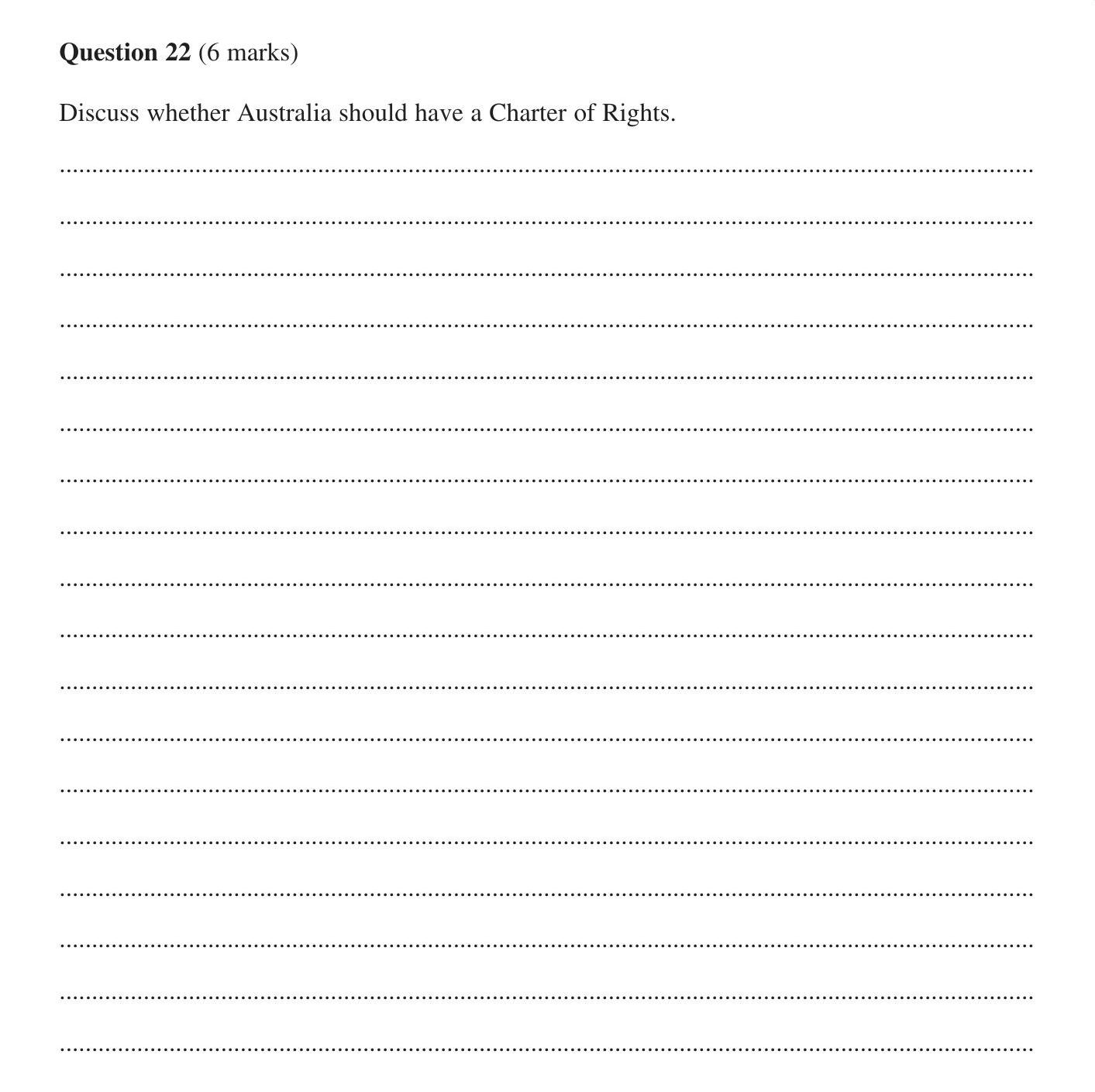 Discuss-whether-Australia-should-have-a-Charter-of-Rights.-HSC-SSCE Legal Studies-Question 22-2016-Paper 1.png