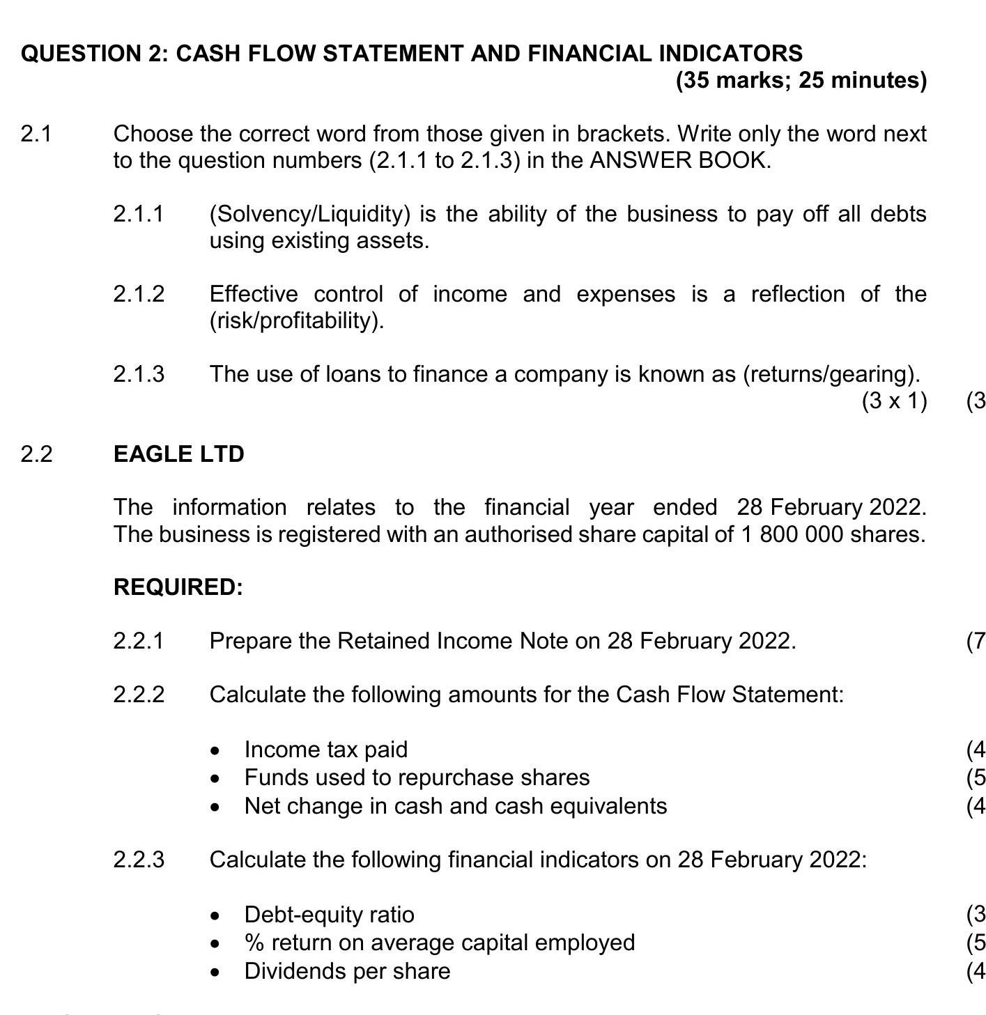 2.1-Choose-the-correct-word-from-those-given-in-brackets-NSC Accounting-Question 2-2022-Paper 1.png
