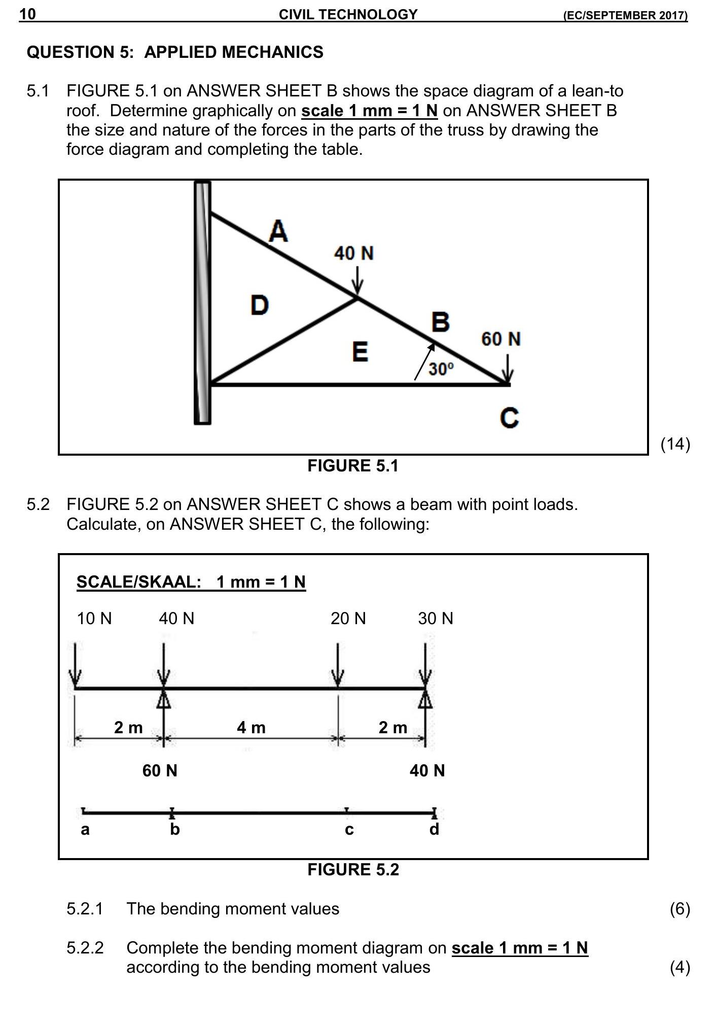 5.1-FIGURE-5.1-on-ANSWER-SHEET-B-shows-the-space-diagram-of-a-lean-to-roof-NSC Civil Technology Woodworking-Question 5-2017-Paper 1.png