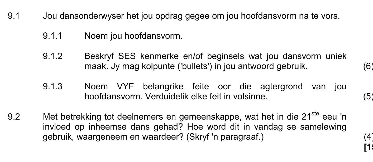 Jou-dansonderwyser-het-jou-opdrag-gegee-om-jou-hoofdansvorm-na-te-vors-NSC Dance Studies-Question 9-2016-Paper 1.png