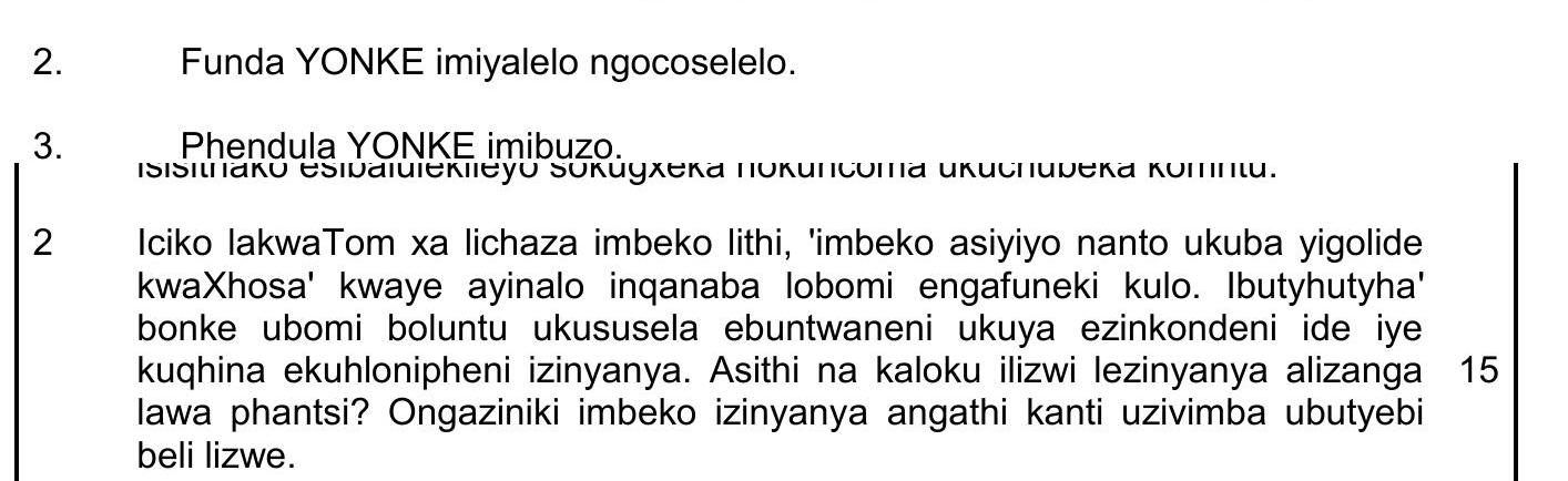 Funda-YONKE-imiyalo-ngocoselelo-NSC IsiXhosa HL-Question 2-2019-Paper 1.png