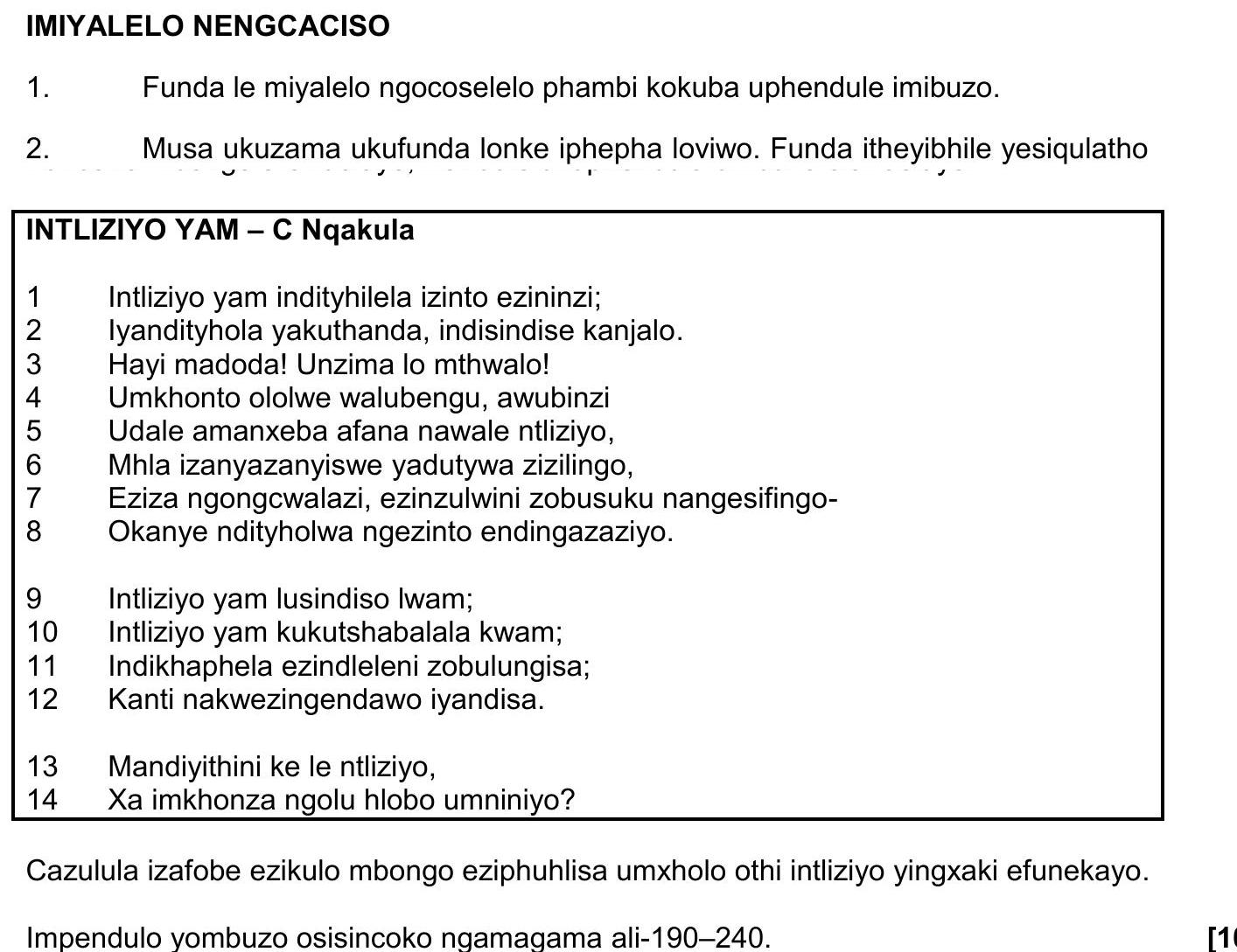 IMIYALELO-NGENGCACISO--1-NSC IsiXhosa HL-Question 1-2021-Paper 2.png