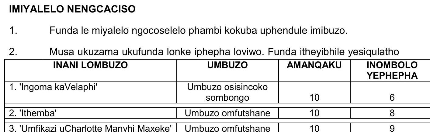 Funda-le-miyale-ngocoselelo-phambi-kokuba-uphendule-imibuzo-NSC IsiXhosa HL-Question 1-2023-Paper 2.png