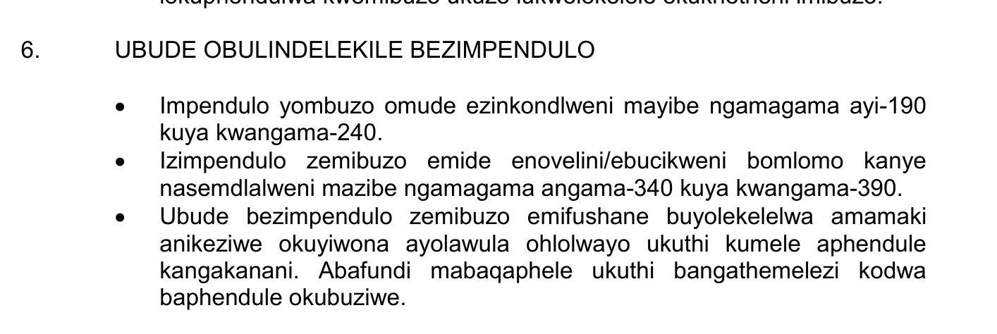 UBUDE-OBULINDELENDE-BEZIMPENDULO--•-Impendulo-yombuzo-omude-ezinkondlweni-maybe-ngamagama-ayi-190-kuya_kwangama-240-NSC IsiZulu HL-Question 6-2016-Paper 2.png