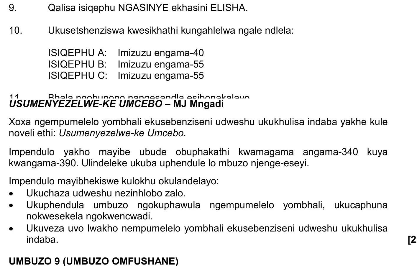 Qalisa-isiqephu-NGASINYE-ekhasini-ELISHA-NSC IsiZulu HL-Question 10-2017-Paper 2.png