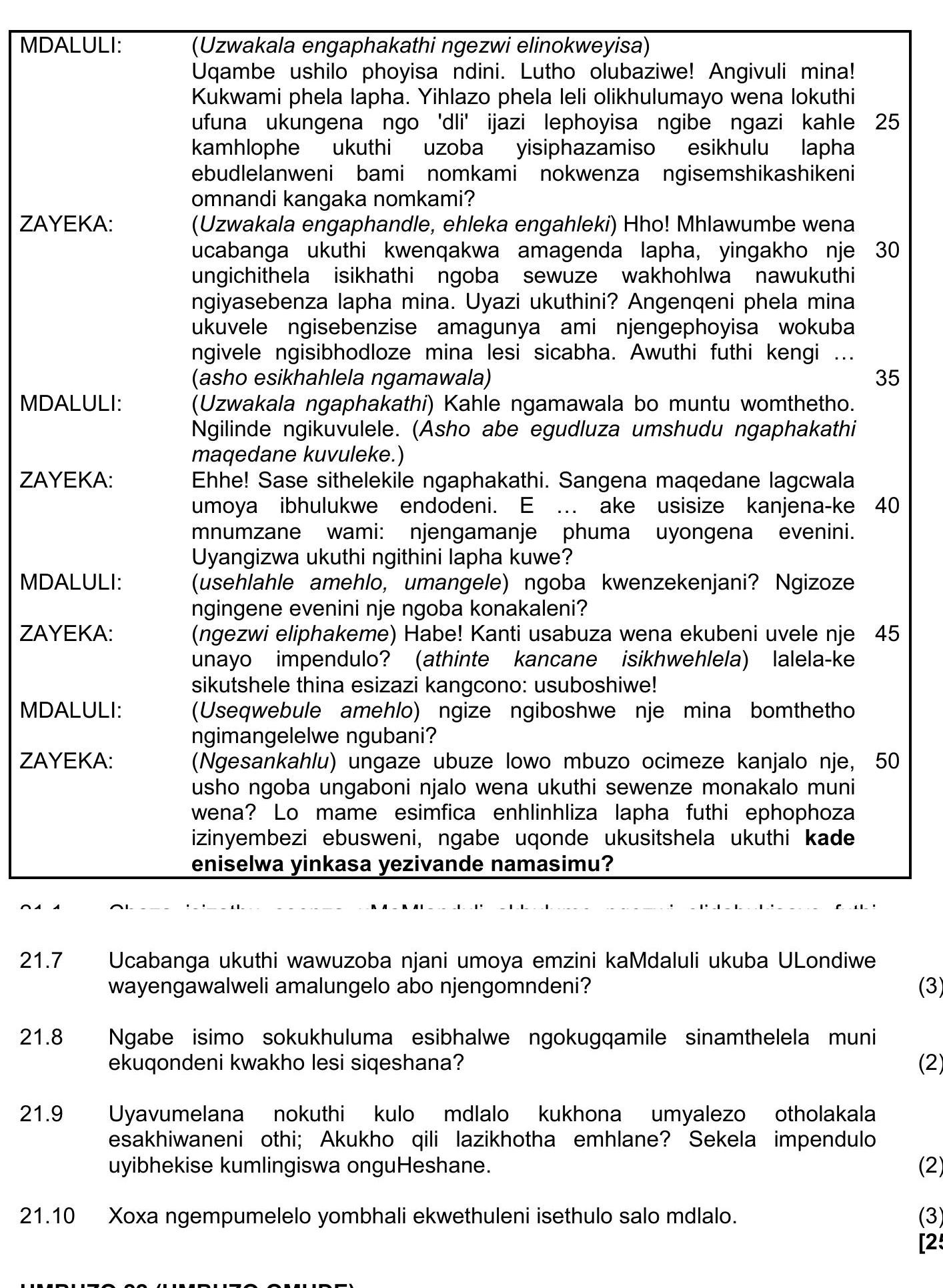 (Uzwakala-engaphakathi-ngezi-elinokweyisa)--Ugambe-ushi..-NSC IsiZulu HL-Question 21-2018-Paper 2.png