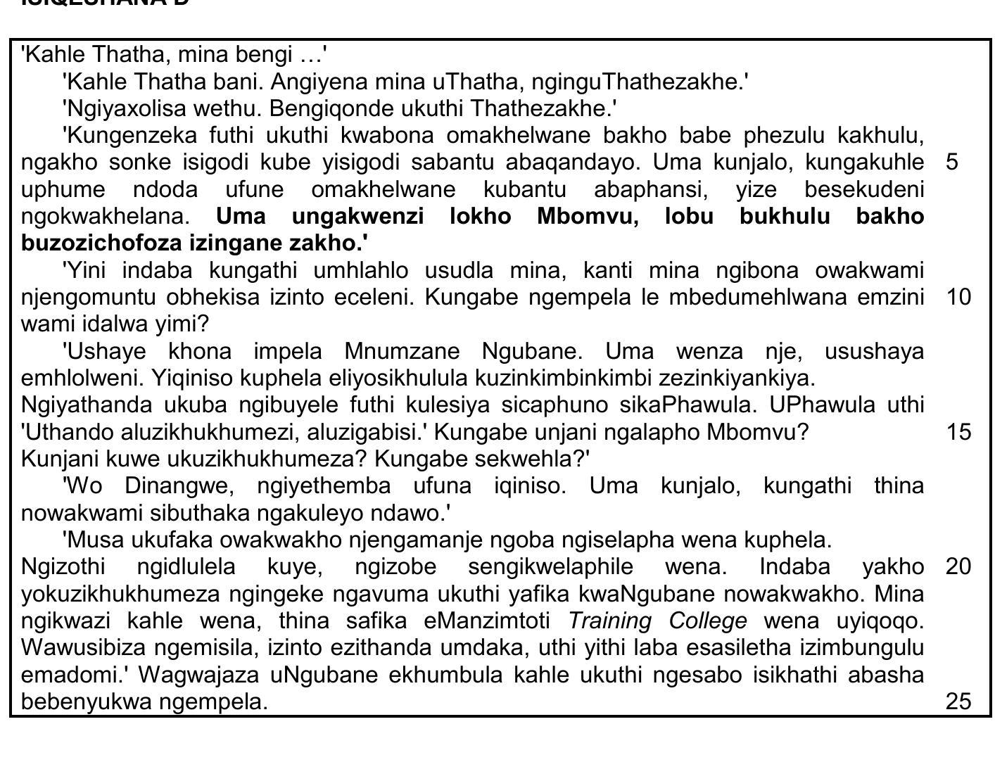 ‘Kahle-Thatha,-mina-bengi-...’-‘Kahle-Thatha-bani-NSC IsiZulu HL-Question 12-2018-Paper 2.png