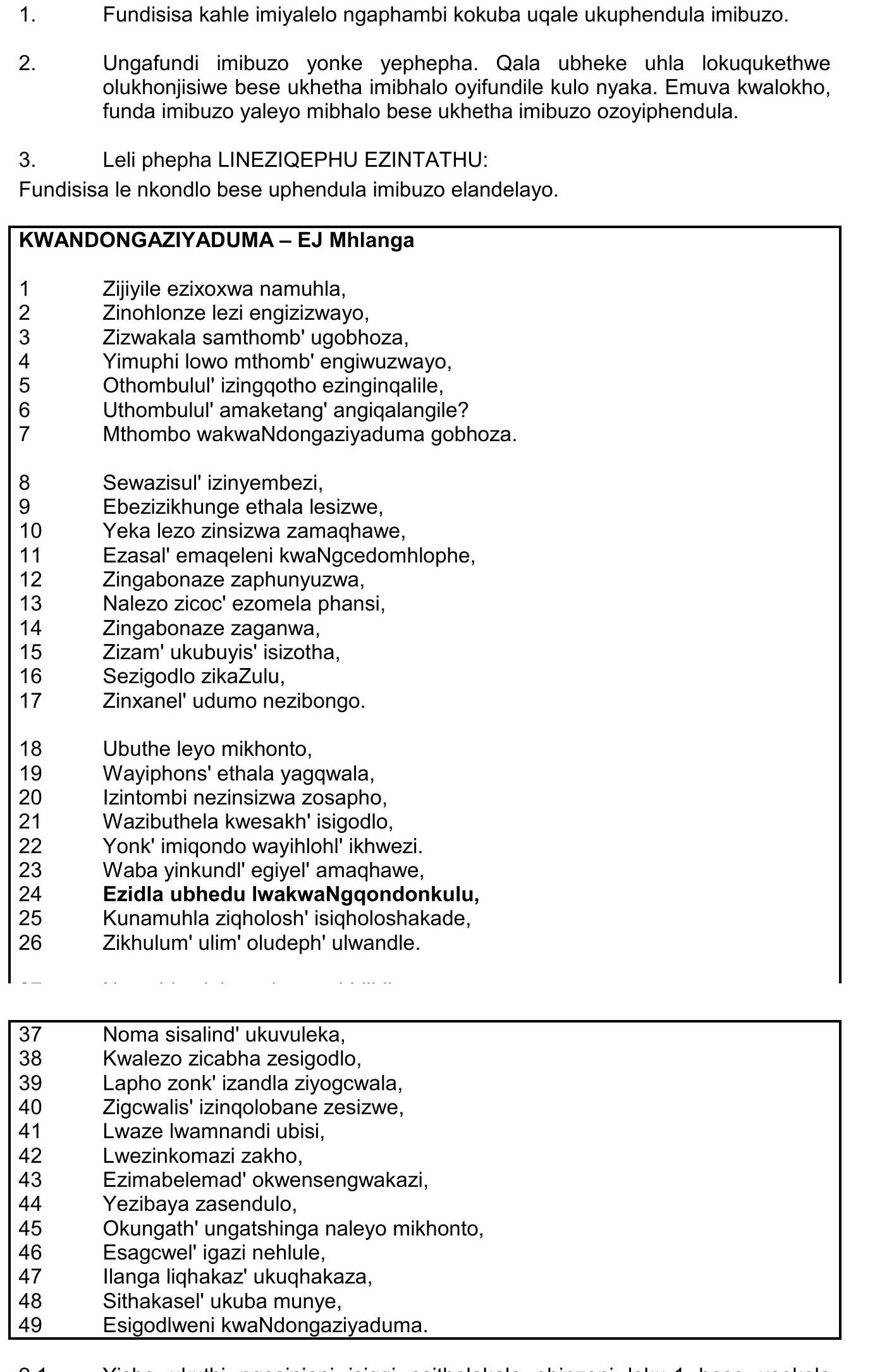 Ungafundisa-imisebenzi-yofanele-NSC IsiZulu HL-Question 2-2018-Paper 2.png